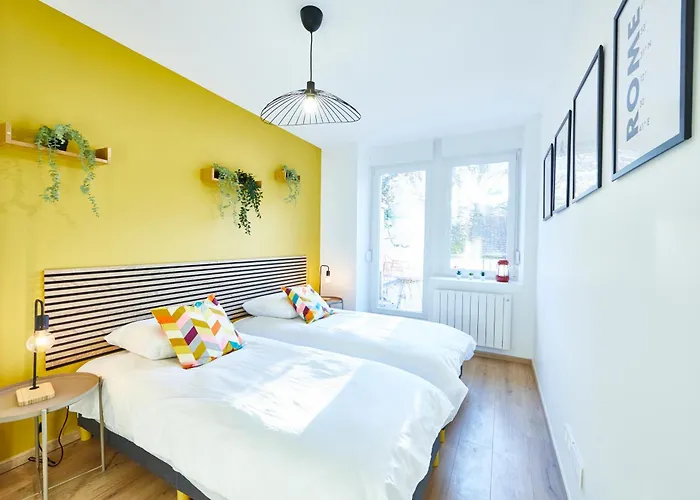 Be-1 - Joli 4 Pieces Equipe Pour 1-6 Pers 1er Etage Au Centre De Apartment