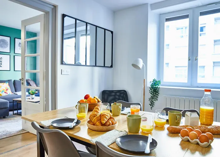 Be-1 - Joli 4 Pieces Equipe Pour 1-6 Pers 1er Etage Au Centre De Mulhouse